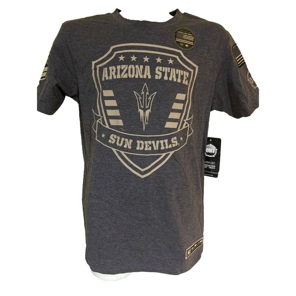 NEW ASU Arizona State Sun Devils Colosseum OHT Grey SS Tee Shirt Youth M 12-14